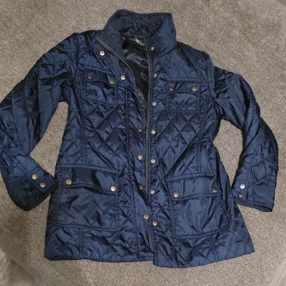 Banana Republic Jackets & Blazers - Banana Republic Dark Blue Quilted Puffer Jacket
